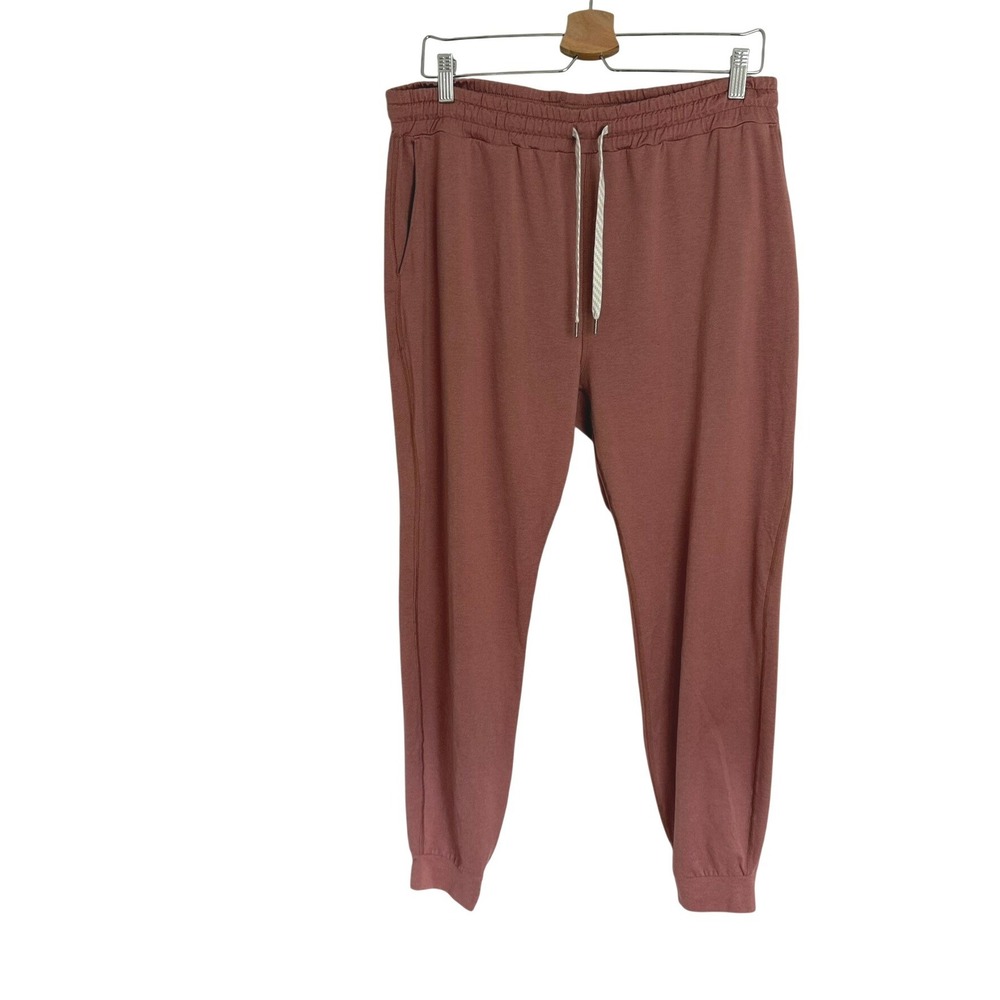 Vuori Performance Jogger Women Large Terracotta Stretch Athletic Yoga Pants